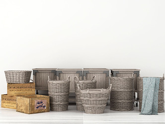 Modern Storage Basket Frame Basket 3d model