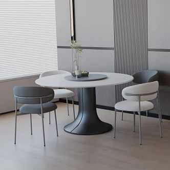 Modern table combination 3d model