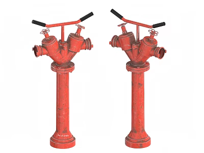 Fire hydrant fire fighting equipment fire fighting facilities 3d model