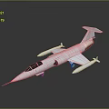 Detailed White Jet Airplane Model Featuring Streamlined Design Sharp Nose And Landing Gear
