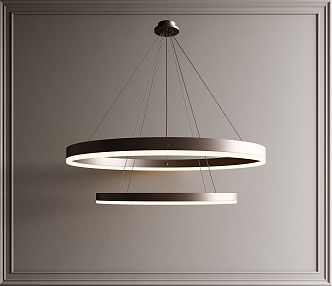 Light Luxury Metal Chandelier 3d model