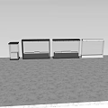 Modern Black Display Shelves With Glass Doors For Store Showroom