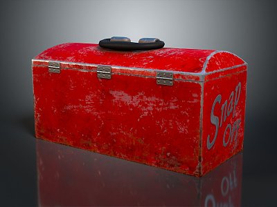 Tool Box Iron Box Iron Box Iron Trunk Box Luggage Leather Box Leather Box Container model