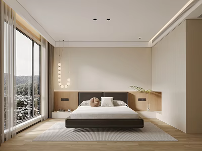Modern Bedroom Minimalist Bedroom 3d model