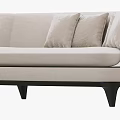 modern double sofa fabric double sofa 3d model