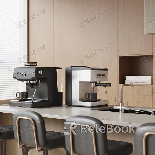 Modern coffee machine model