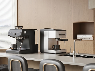 Modern coffee machine model