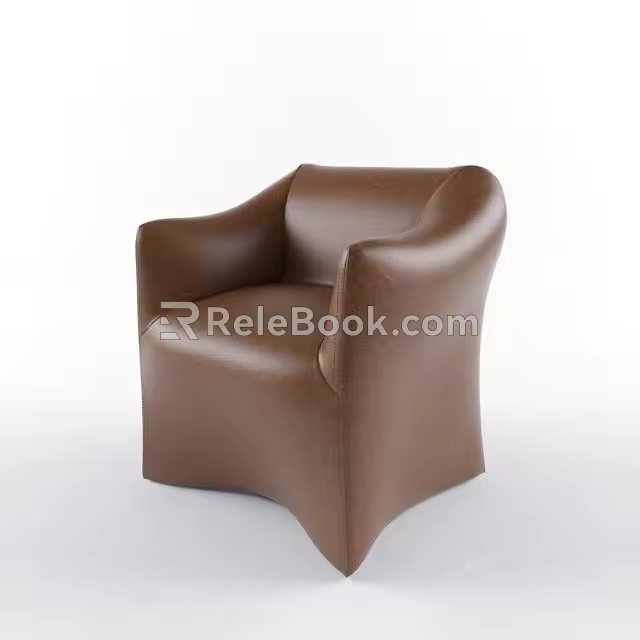 Single sofa 3d model