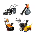 Essential Agricultural Equipment Including Lawn Mower Wood Chipper And Snow Blower