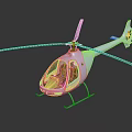 White Modern Helicopter With Clear Cockpit Sleek Rotors And Stylish Design