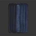 Blue Foldable Sports Mat Equipment Stacked In Pyramid Shape For Fitness Training