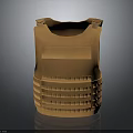 Brown Tactical Vest with Multiple Front Compartments and Adjustable Shoulder Straps