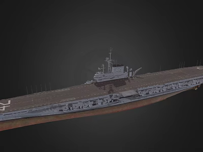 Game Movie Character Featuring 3D Aircraft Carrier Model With Detailed Design 3d model