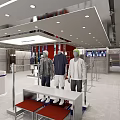 FENG STUDIO Mall Fashion Store With Clothing Display Mannequins And Window Showcases