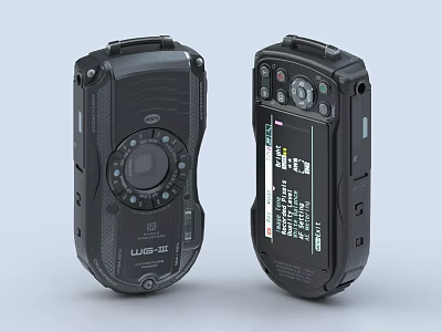 Professional Rugged Mobile Phones Featuring Dual Units Display And Durable Design Screen Interface 3d model