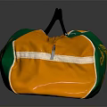 Caspus Attucks Tigers Green And Yellow Stylish Duffel Bag With Logo