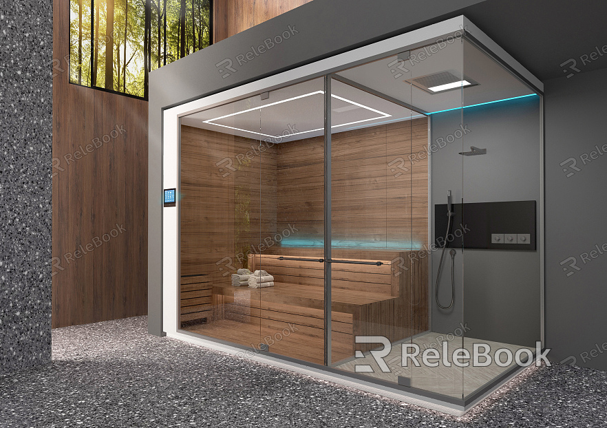 Modern sauna room khan steam room model