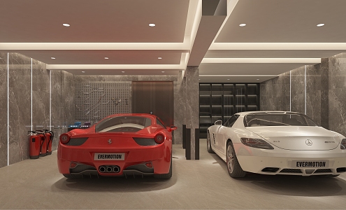 Modern Garage 3d model