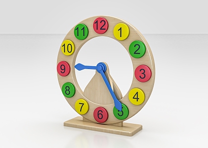 analog clock 3d model