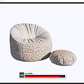 Modern Lazy Sofa Memphis Lazy Sofa 3d model