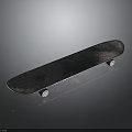 Skateboard Deck With Classic Wooden Construction And Smooth Rolling Wheels 3d model