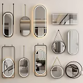 Various Stylish Mirrors with LED Lights and Diverse Shapes for Home Decor