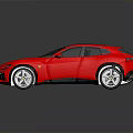 Red Sports Car With Sleek Exterior Design Stylish Wheels And Modern Interior Features