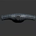 Casual Blue And White Plaid Collared Shirt With Rolled Cuffs Design
