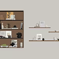Minimalist Wall Mounted Shelving Unit With Multi Tier Storage For Books Decor And Ornaments
