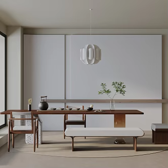 Modern table combination 3d model
