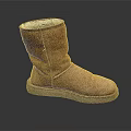 Brown Winter Boots with Soft Fur Lining Light Colored Sole for Warmth and Comfort