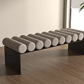 Modern sofa stool 3d model
