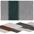 Square Rug Multi Colored Green Grey Brown Soft Plush Living Room Bedroom Decor
