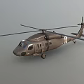 Military Helicopter With Dual Rotor Blades Dark Gray Fuselage And Side Windows