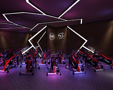 Modern Gym Fitness Dynamic Single 3d model