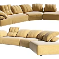 Modern Edra Multiplayer Sofa 3d model