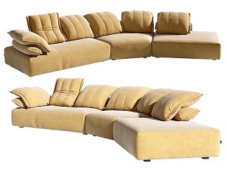 Modern Edra Multiplayer Sofa 3d model