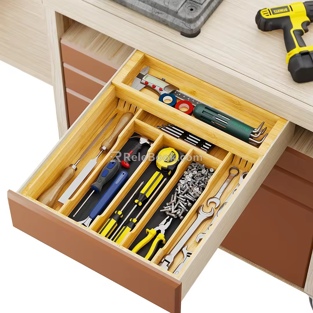 Hardware tool storage box 3d model