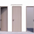 Wooden Swing Doors 2400MMX900MM for Home Interior with Different Open States
