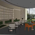 Modern Negotiation Area Rest Area 3d model