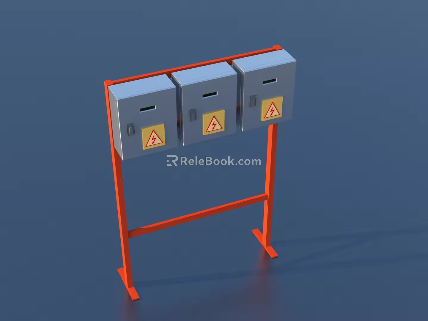 Hardware distribution box industrial components 3d model
