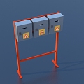 Hardware distribution box industrial components 3d model