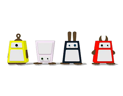 Modern children's cabinet 3d model