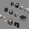 Modern Sofa Stools With Various Shapes Colors And Design Styles For Home Decor