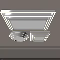 Modern Ceiling Lights With Round And Square Shapes And LED Strip Lighting Design