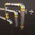 INDUSTRIAL LOFT PIPE SCI-FI PIPE 3d model