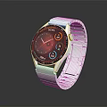 Fashionable Modern Wristwatch Accessory With Silver Metal Strap And Sleek Design