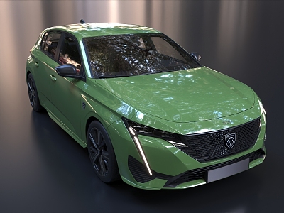 Peugeot 308 car 3d model