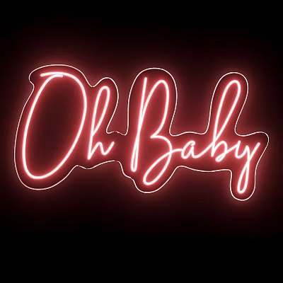 Modern neon lights oh baby neon lights 3d model Modern neon lights oh baby neon lights 3d model