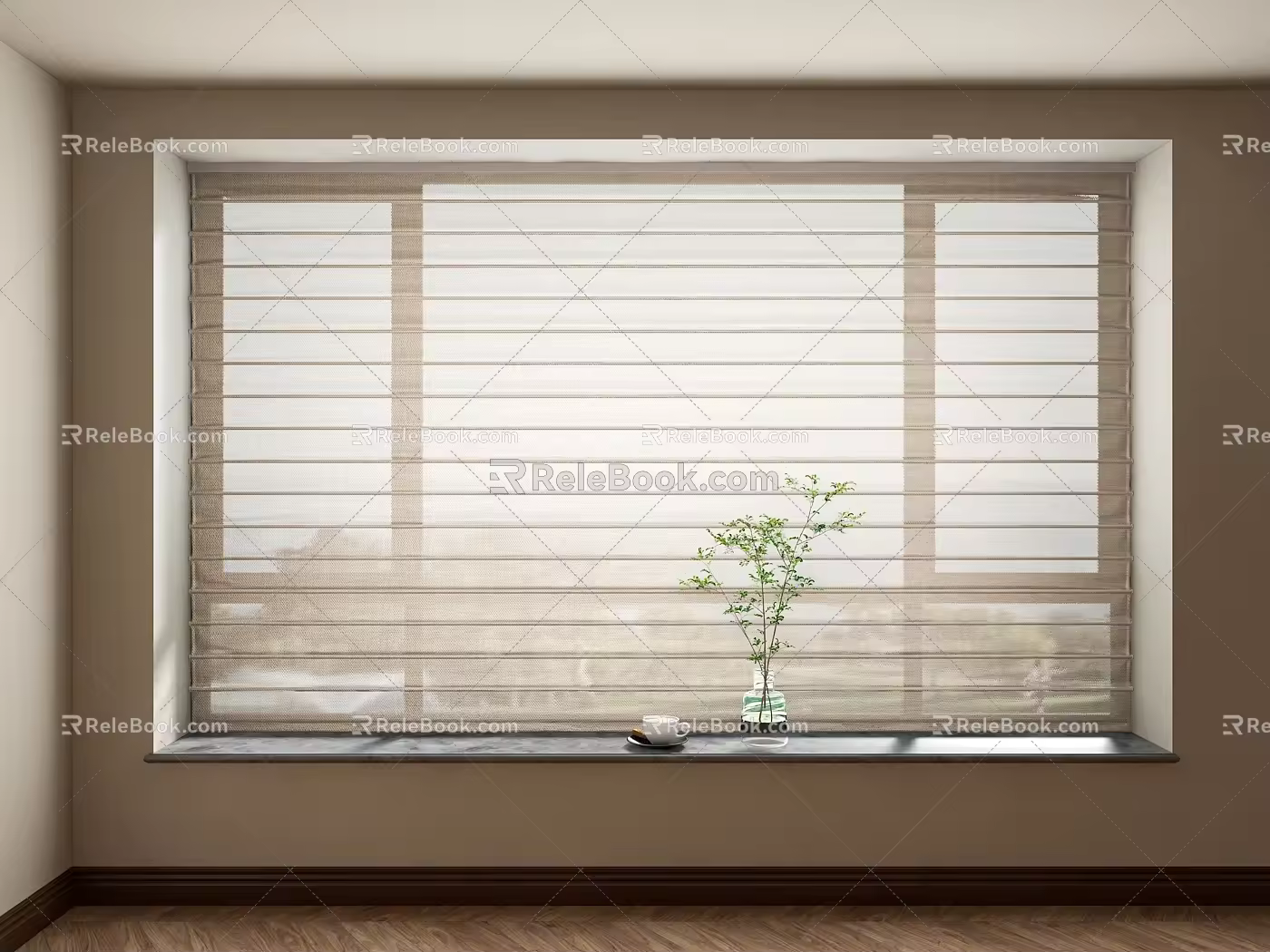 Shangri-La Curtain Dream Curtain Roller Curtain 3d model